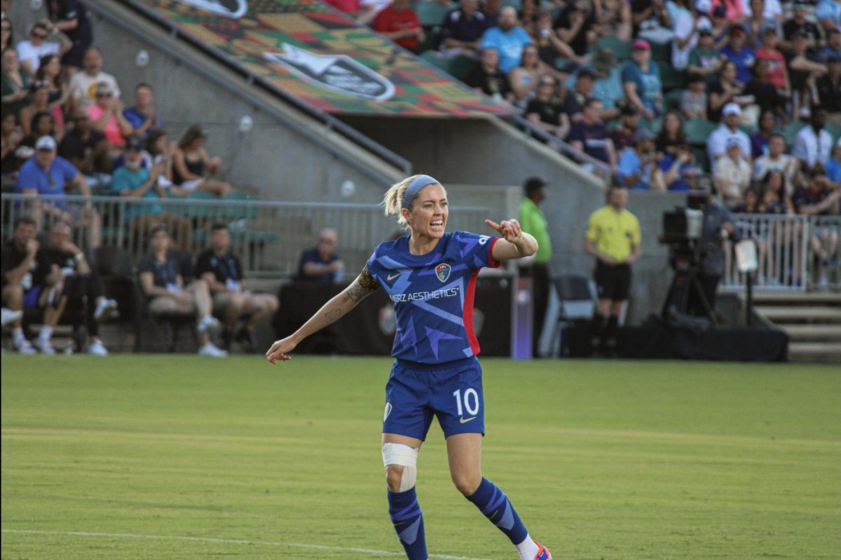 NC Courage captain Denise O’Sullivan pictured at a game against the Orlando Pride in June. The Courage will begin the 2025 NWSL season for an away match against Racing Louisville on March 15.